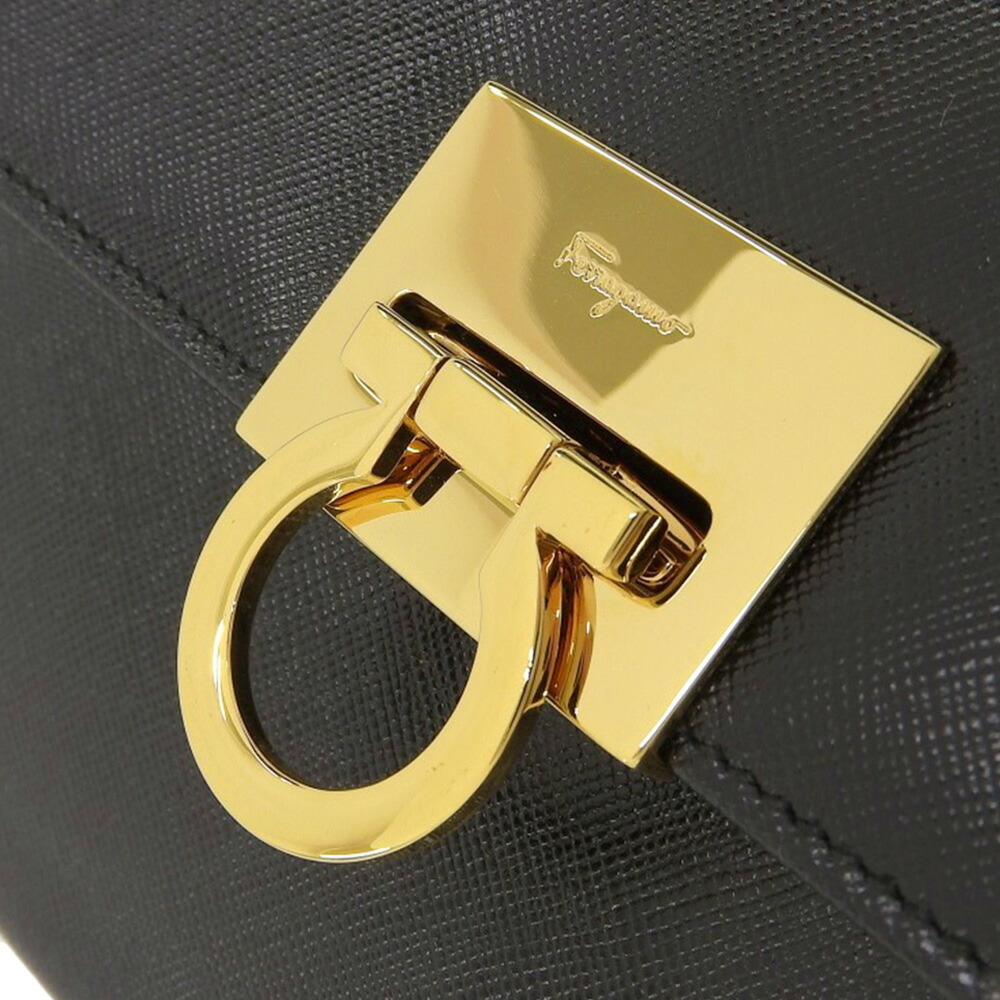 SALVATORE FERRAGAMO Gancini gold hardware shoulder pouch AU 21 9629 - Picture 6 of 8